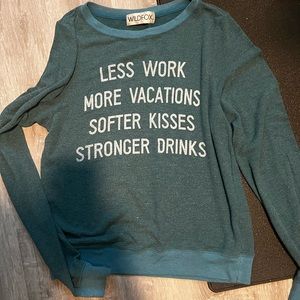 Wild Fox sweatshirt. Super soft! Size xs/s. orig $88. Only $18